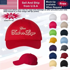 Personalized Custom Embroidered Baseball cap, golf, football,(text/logo) - Picture 1 of 25