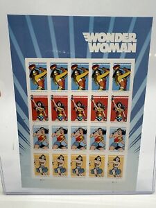 Wonder Woman USPS Stamps Super Heroes Batman DC Comics Sheet Forever  2016