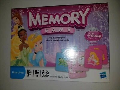 Disney Princess Edition Matching Memory Game Milton Bradley Hasbro New Sealed  - Image 1 of 3