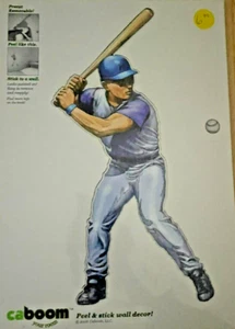 Blue Baseball Player Batter Caboom Your Room Peel and Stick Wall Decor - Picture 1 of 1