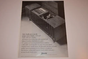 Vintage 1966 Zenith Stereo Print Ad. - Picture 1 of 1