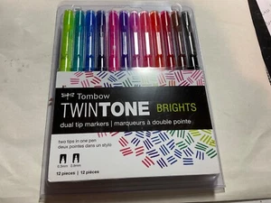 Tombow TWINTONE  Dual Tip Markers Brights - Picture 1 of 2