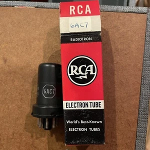 RCA Electronic Tube 6AC7 - $ Back If Problem - Picture 1 of 6