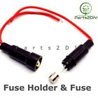 In Line 6x30mm DIY Fuse Holder Cable Wire Splash Proof Glass AGC & Fuse UK