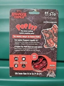STRANGER THINGS DEMOGORGON POP-IT! FIDGET TOY & GAMER - Picture 1 of 2