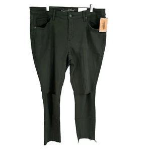 Universal Threads Fitted Hips/Thighs Slim Leg Jeggings Womens 18W Green 40X30 - Picture 1 of 11