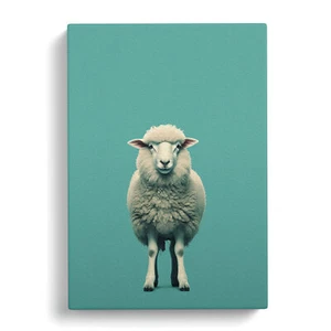Sheep Minimalism No.3 Canvas Wall Art Print Framed Picture Decor Living Room - Picture 1 of 4
