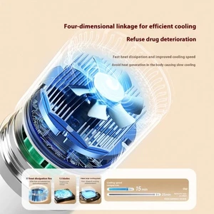 Taza refrigeradora coche recargable 800 ml enfriadores de bebidas tipo C carga taza refrigerada - Imagen 1 de 8