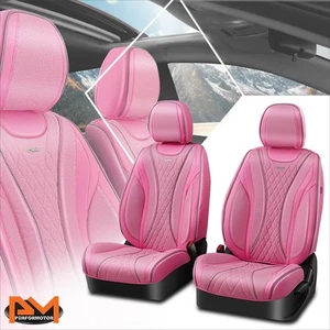 Funda de asiento de cubo universal 1ª fila delantera protector de cojín serie diamante rosa - Imagen 1 de 8