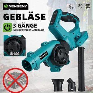 3 Gänge Akku Laubbläser Staubgebläse Luftgebläse Gebläse Für 18V Makita Akku DE - Bild 1 von 15