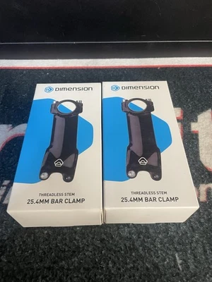 Dimension Threadless Stem Black 25.4mm 70mm Length 17 angle ( QTY2 ) - Image 1 of 4