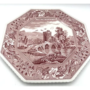 The Spode Archive Collection Traditions Series "Lucano" Dinner Plate Red 10" - Picture 1 of 8