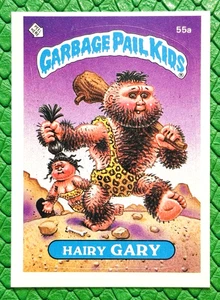 1985 Topps Garbage Pail Kids 2nd Series 2 Glossy Hairy Gary 55a Mike Back - NM - Picture 1 of 10