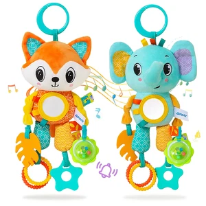 Soft Hanging Crinkle Squeaky Sensory Learningtoy Stroller Car Seat Crib Travel P - Picture 1 of 8