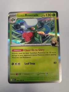 Cynthia's Roserade - 008/182 destined Rivals - Holo Rare - Pokemon SV10 - Picture 1 of 2