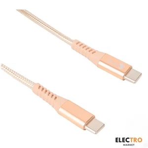 Câble de charge et de transfert de données Sologic USB-C vers USB-C - Afbeelding 1 van 5