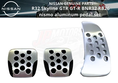 Nissan Genuino R32 Skyline GTR GT-R BNR32 RB26 nismo Juego de Pedales Aluminio Nuevo Foto 1 de 4