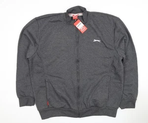 Sudadera Slazenger gris con cremallera completa XL para hombre - Imagen 1 de 12