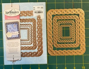 Lattice Rectangles Spellbinders Nestabilities Dies S4-319 Decorative Elements - Picture 1 of 5