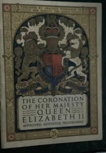 Vintage Original Approved Souvenir Queen’s Coronation Programme 1953 - Bild 1 von 5