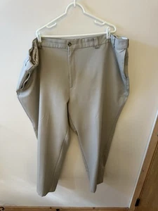 Oak Hill Men's 56x30 Beige Straight Leg Khaki Dress Pants 100% Cotton - Picture 1 of 16