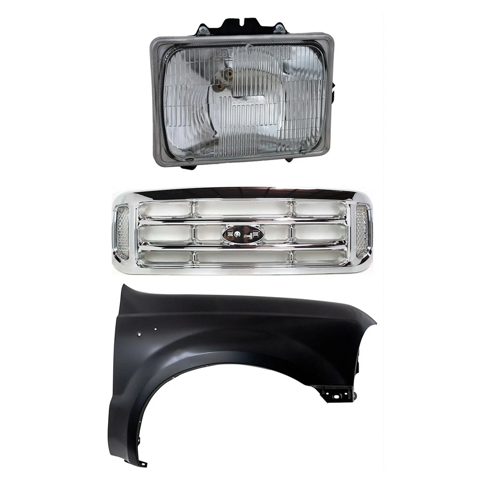 Grille Grill for F450 Truck F550 F250 F350 Ford F-450 Super Duty F-550 F-250 - Image 1 of 4