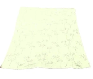 Lilly Pulitzer Palme Baumwolle Strick Überwurf Decke 50” x 60” Hell Limettengrün - Bild 1 von 5