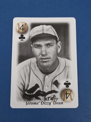 2000 U.S. Playing Card Co. All Century Team #4 CLUBS Dizzy Dean BASEBALL Card 9H - Image 1 of 2