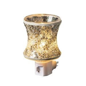 Mosaic Glass Plug-in Fragrance Wax Melt Warmer, Decorative Pluggable Night Li... - Picture 1 of 6