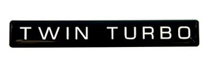 TWIN TURBO EMBLEM (B) STANDARD SATIN - Picture 1 of 2