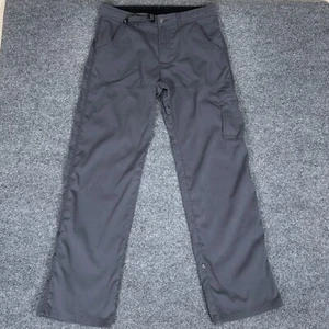 prAna Zion Pants Mens Medx34 (34x32) Grey Cargo Belted Gorpcore Nylon Outdoor - Picture 1 of 9