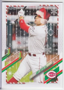 2021 Topps Holiday Joey Votto SSP Santa Hat #HW126 - Picture 1 of 1