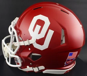 OKLAHOMA SOONERS NCAA Riddell Speed Full Size AUTHENTIC Football Helmet - Picture 1 of 4