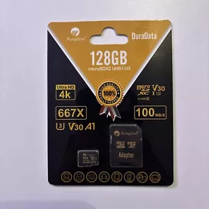 Amplim 128 GB Micro SD Card Plus SD Adapter Memory Card - Picture 1 of 2