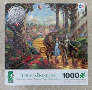 The Wizard of Oz 75th Anniversary Thomas Kinkade 1000 piece puzzle 2013 - Picture 1 of 9