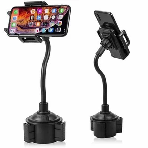 360°Cup Holder Stand for iPhone15 14 13 Xs Por Max Note 8 9Car Mount Adjustable - Picture 1 of 12