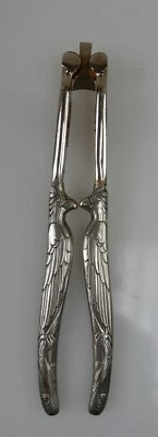 Stoeker Germany Nut Cracker Eagle Handles 1920 Chromed Steel  Old kitchen Tool - Image 1 of 4