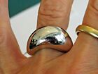 FRED PARIS 18K WHITE GOLD 12 MM WIDE WAVE RING SZ 7 3/4 SIGNED AND NUMBERED