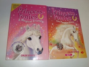 Princess Ponies Lot of 2 by C Ryder - Magical Friend/Pumpkin Ghost w/Bracelets - Bild 1 von 4