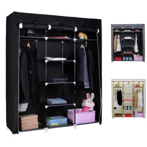 Kleiderschrank Faltschrank Garderoben Schrank Stoffschrank mit Kleiderstange  - Bild 1 von 55