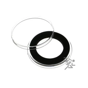 1/2oz Gold Panda Coin Capsules, Air-Tite Holders 27mm Black Ring, 10 Pack - Picture 1 of 2