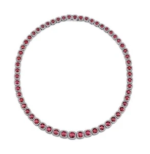 Statement Tennis Necklaces 925 Sterling Silver Minimalistic Jewelry For Women - Picture 1 of 1