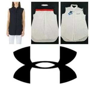 NWT $78 UNDER ARMOUR Women M Sportswear Sleeveless Button Down Tunic Shirt TOP - Picture 1 of 12
