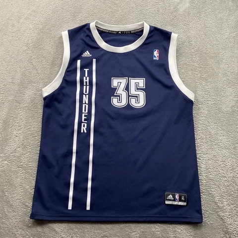 Adidas Jersey Kevin Durant OKC Thunder Alternate Men's Extra Large Blue NBA Cover