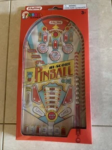 Classic Pinball Game Toy Schylling Classic Handheld Pin Ball Tin New - Picture 1 of 4