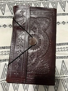 Leather Journal 5in x 8in blank paged - Picture 1 of 5