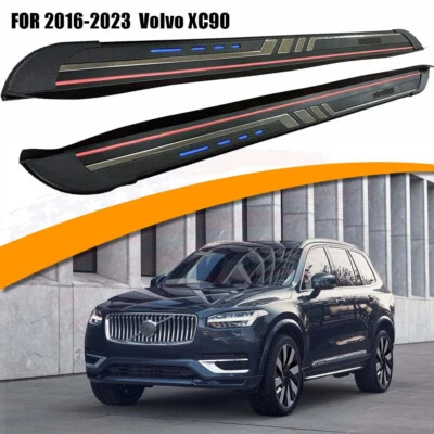 2PCS FITS for Volvo XC90 2016-2023 Fixed Side Step Pedal Running Board Nerf Bar - Image 1 of 4