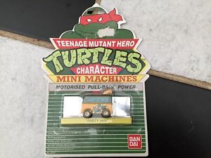TMNT Teenage Mutant Hero Turtles Mini Machines Party Van Wagon Bandai 1988 MOC