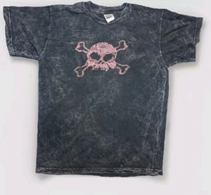 Vintage Fox Racing Shirt Mens Size MEDIUM SKULL GRAFFITI SHIRT BLACK GREY - Picture 1 of 8
