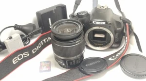 CANON EOS 450D 12.2MP Camera w/Canon EF-S 18-55 zoom Lens - Picture 1 of 11